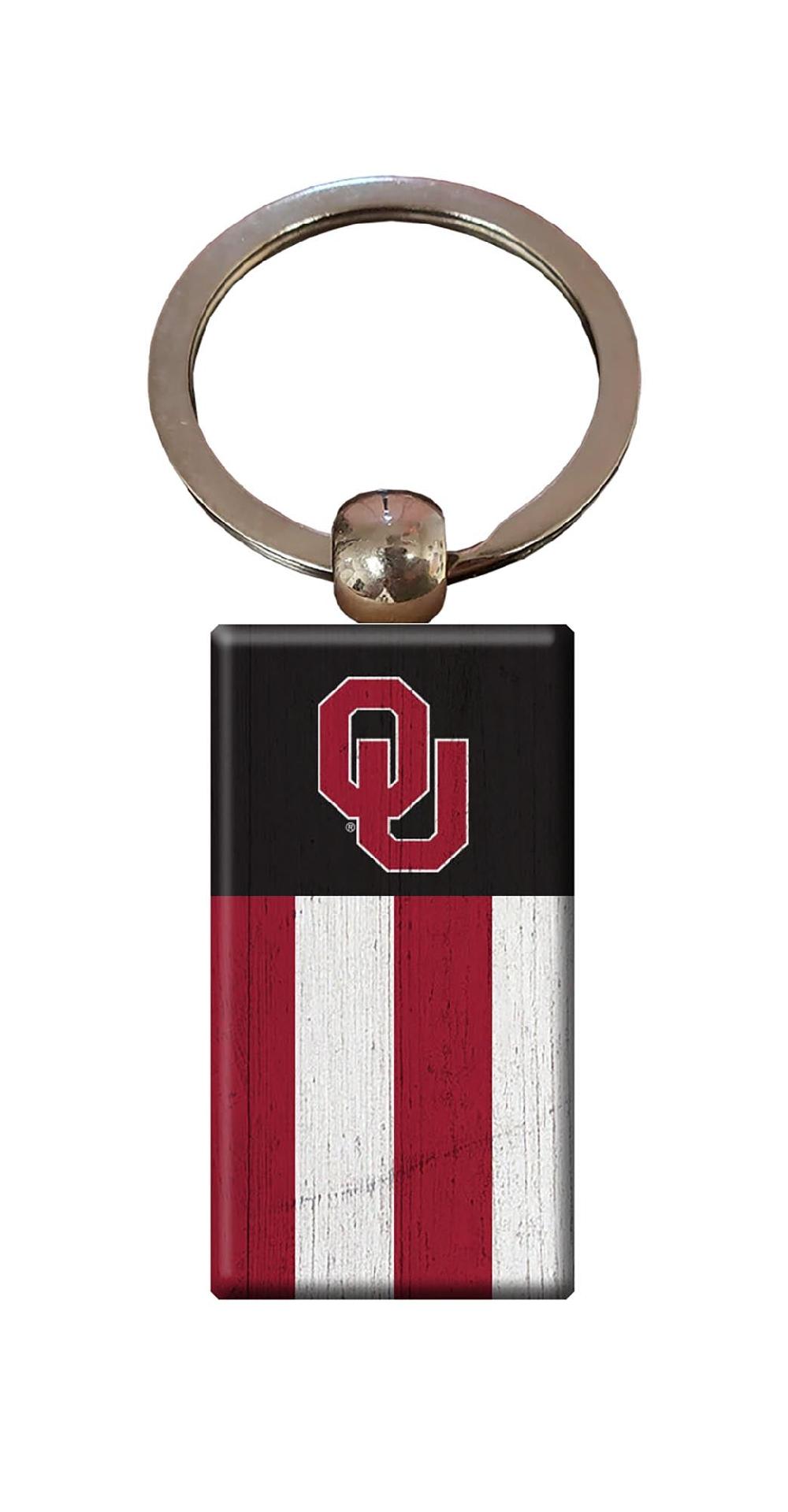 fan creations University of Oklahoma Rectangle Flag Keychain