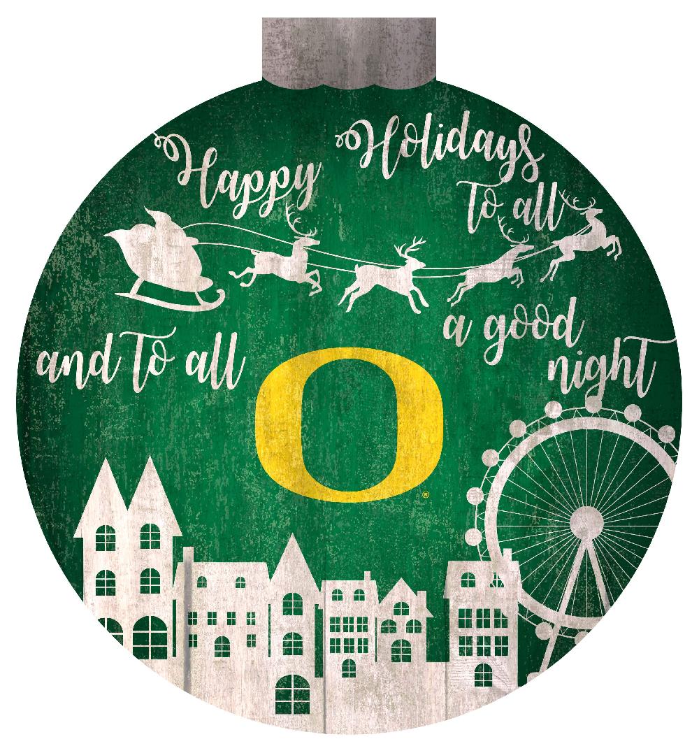 fan creations University of Oregon Christmas Village 12in