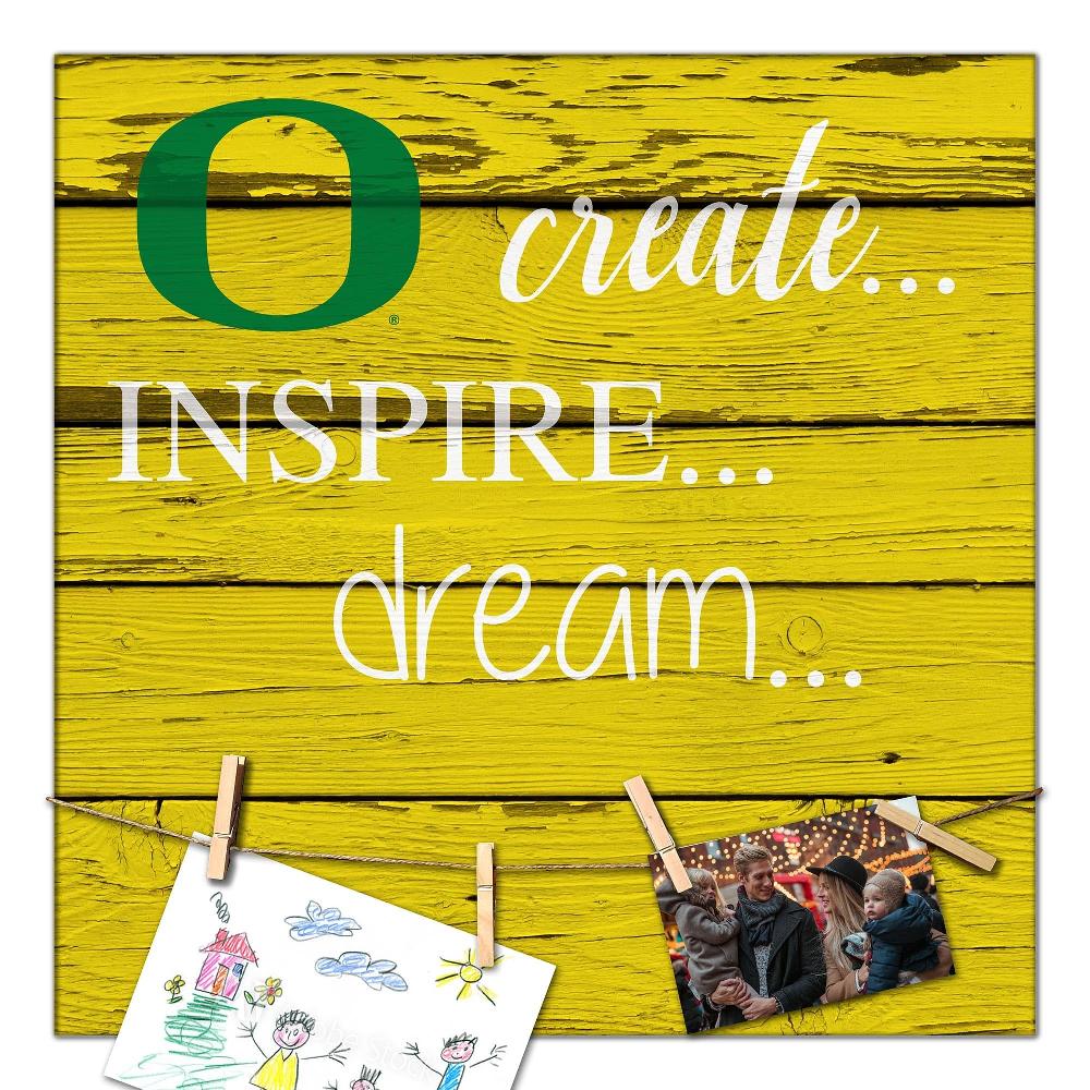 fan creations University of Oregon Create Dream Inspire 18x18