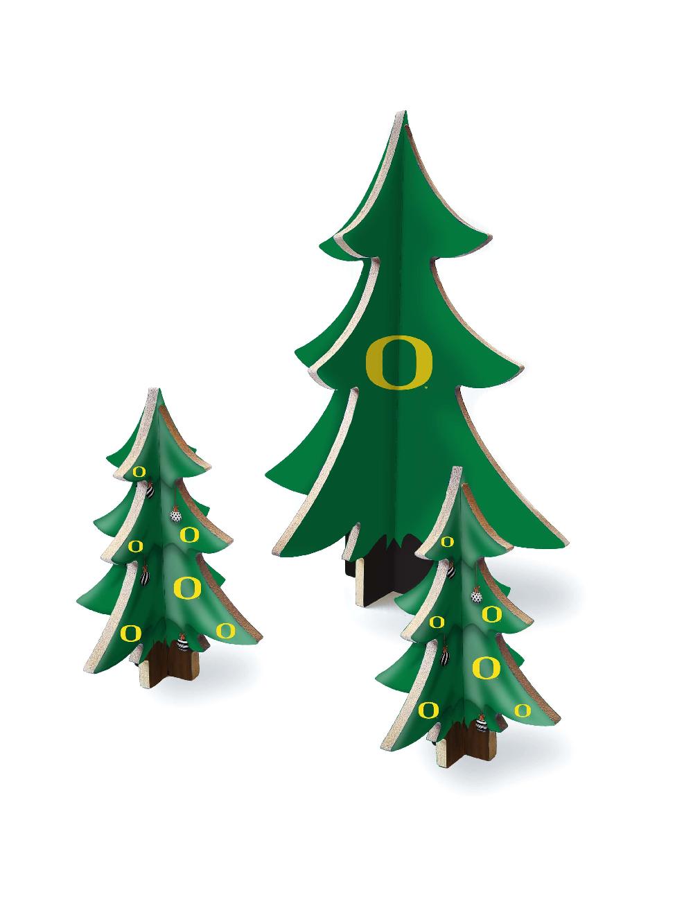 Fan Creations University Of Oregon Desktop Tree Set