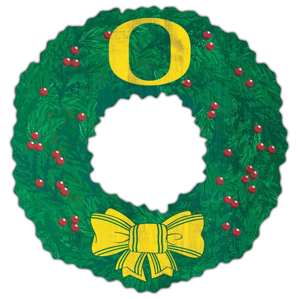 fan creations University of Oregon Team Wreath 16in