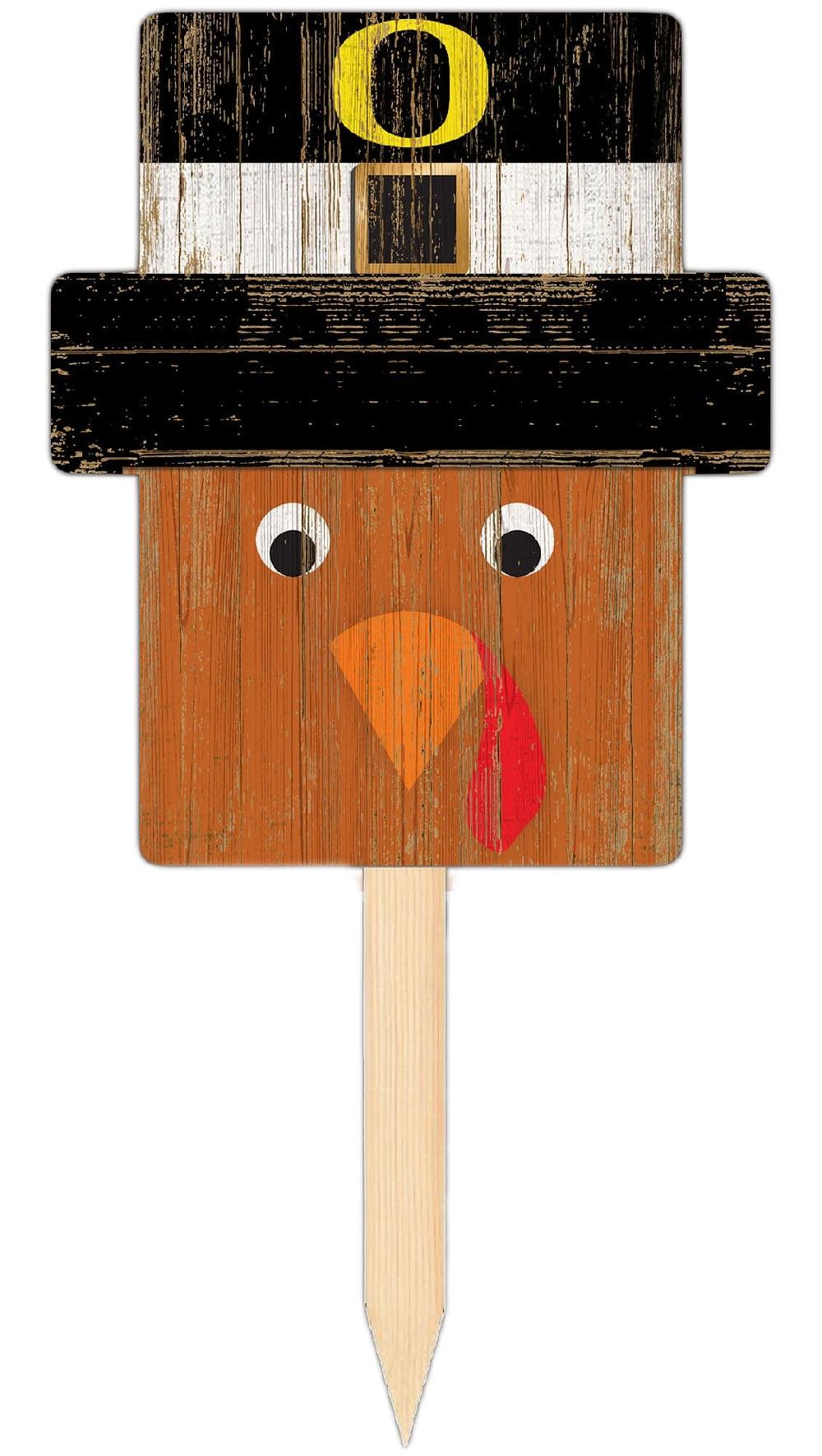 Fan Creations University Of Oregon Turkey Head Yard Stake