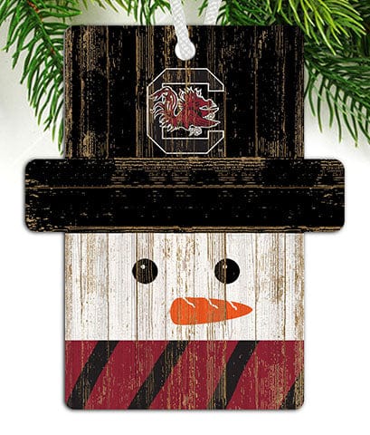 fan creations University of South Carolina Snowman Ornament