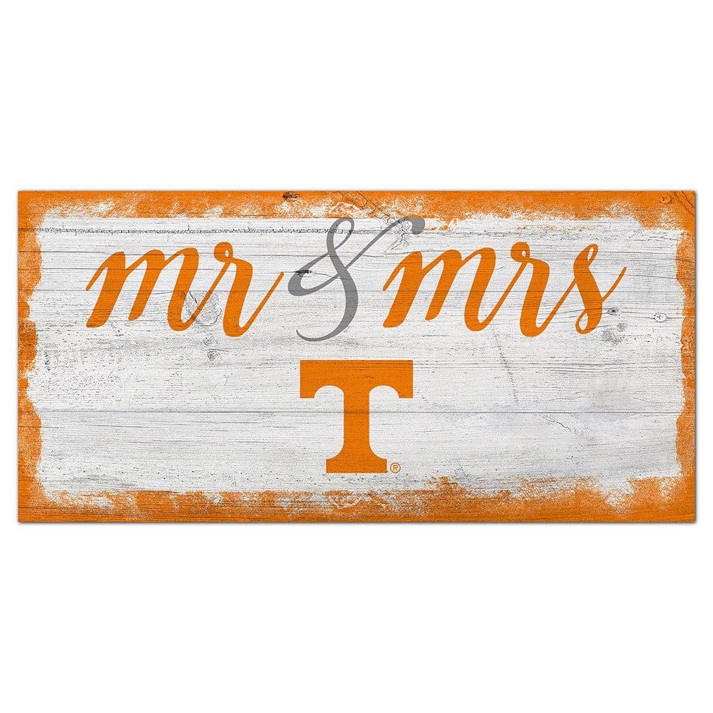fan creations University of Tennessee Script Mr & Mrs 6x12 Sign