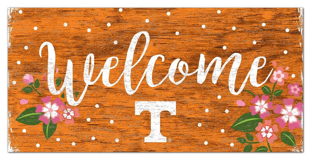 fan creations University of Tennessee Welcome Floral 6x12 Sign