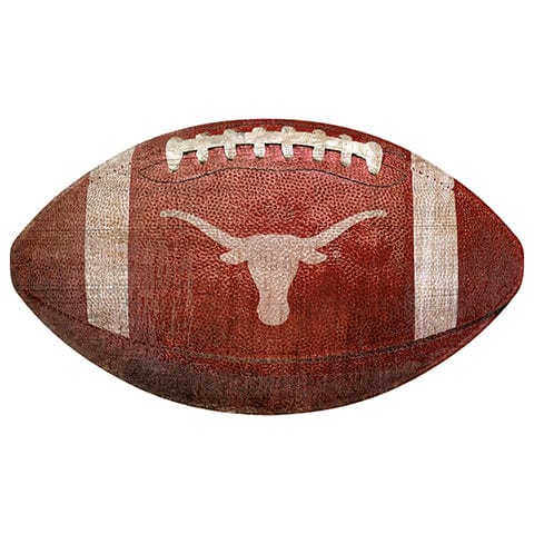 fan creations University of Texas 12" Football Shaped Sign
