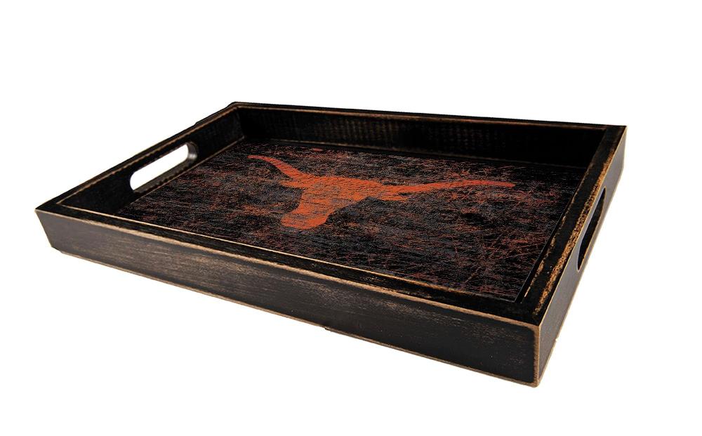 fan creations University of Texas Distressed Team Tray With Team Colors