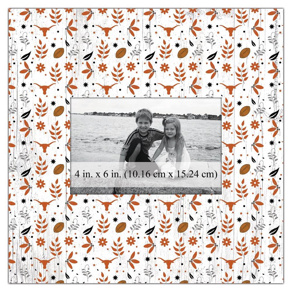 fan creations University of Texas Floral Pattern 10x10 Frame