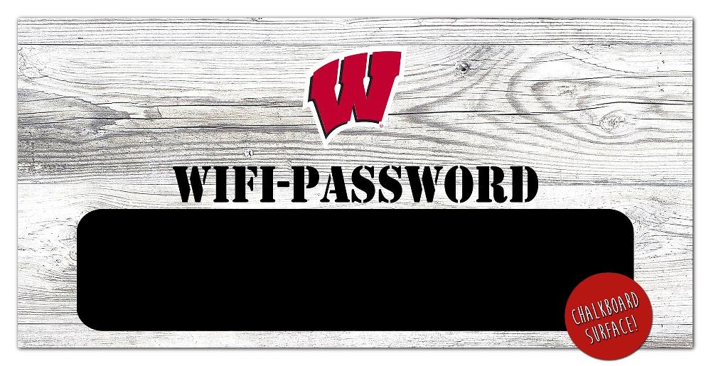 Fan Creations University Of Wisconsin Wifi Password 6x12 Sign