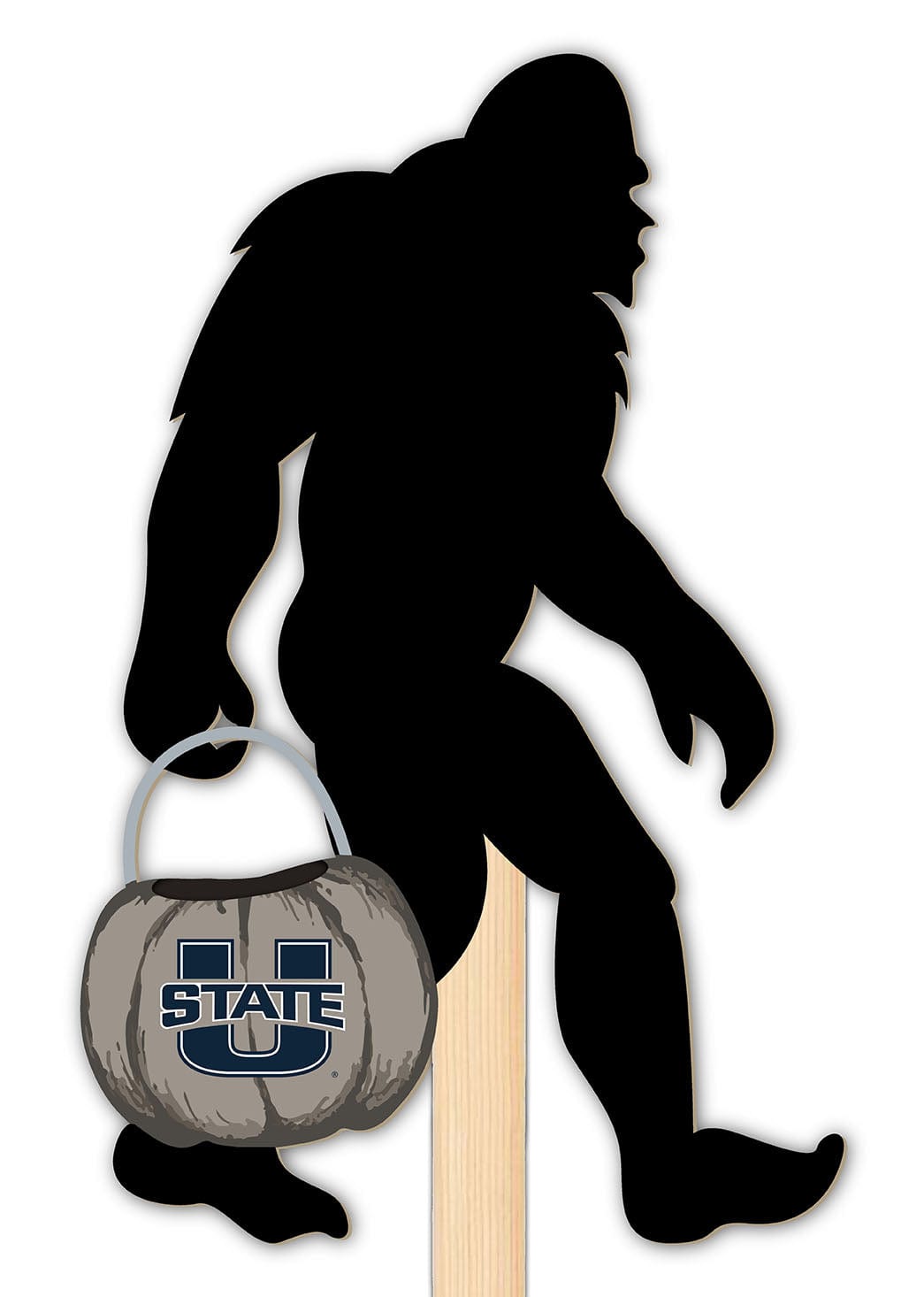 fan creations Utah State Big Foot Halloween Yard Stake