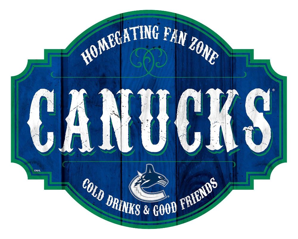 fan creations Vancouver Canucks Homegating Tavern 12in Sign