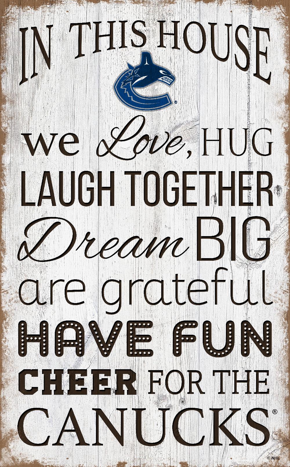 fan creations Vancouver Canucks In This House 11x19