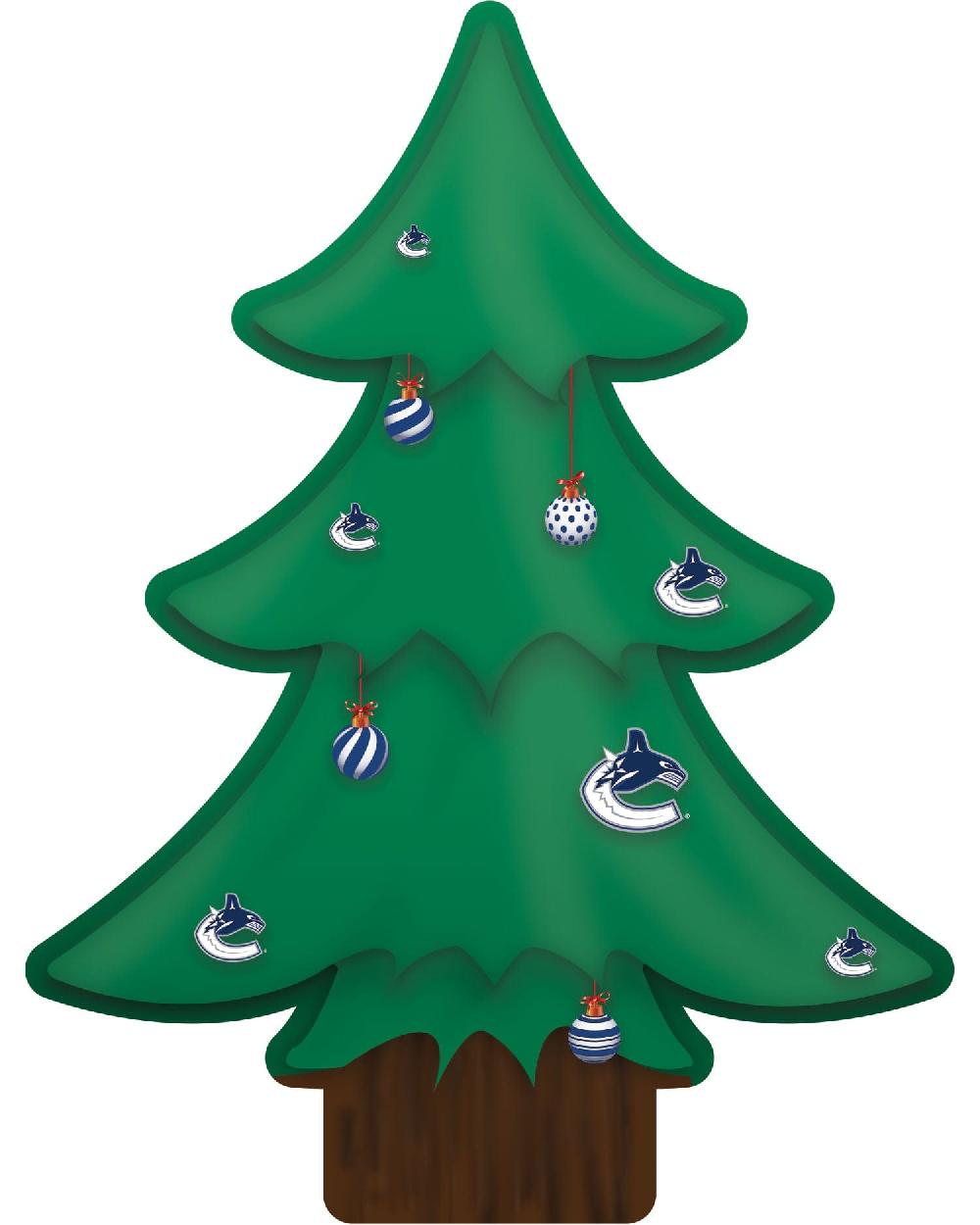 fan creations Vancouver Canucks Team Color Desktop Tree 12in