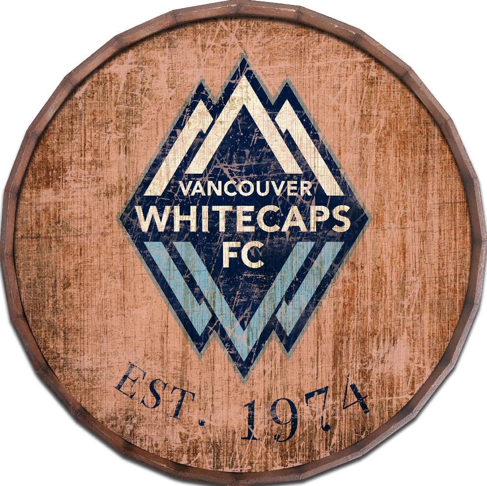 fan creations Vancouver Whitecaps FC 24in Established Date Barrel Top