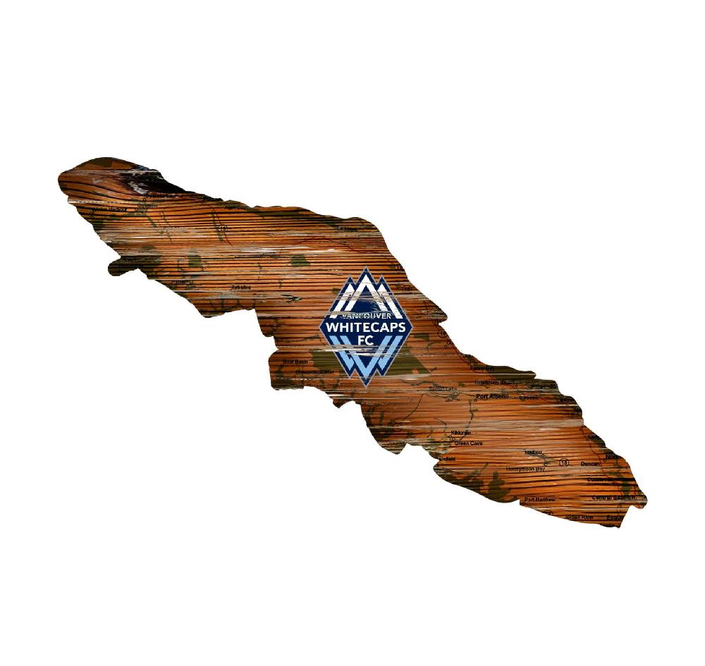 fan creations Vancouver Whitecaps FC Distressed State With Logo Sign