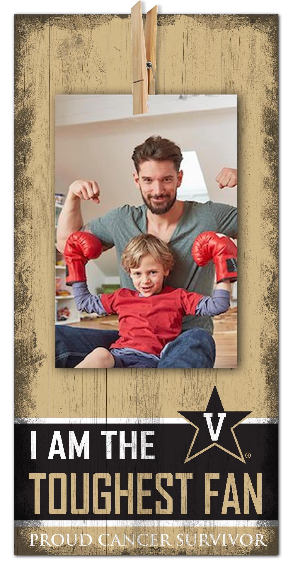 fan creations Vanderbilt Toughest Fan Clothespin 6x12