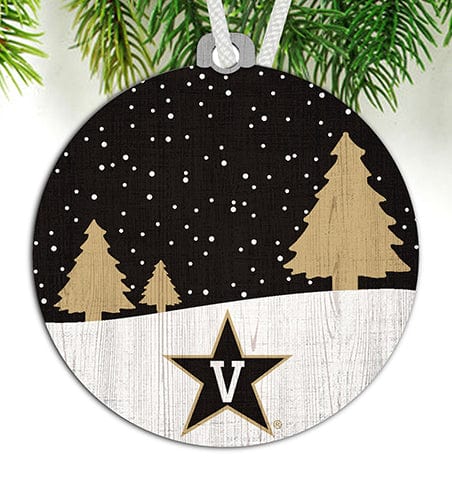 fan creations Vanderbilt University Snow Scene Ornament