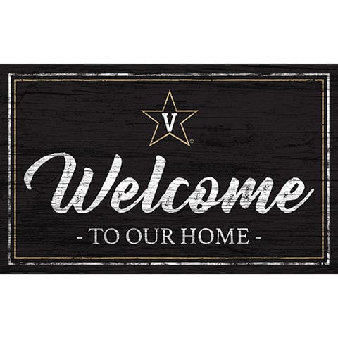 fan creations Vanderbilt University Team Color Welcome 11x19 Sign
