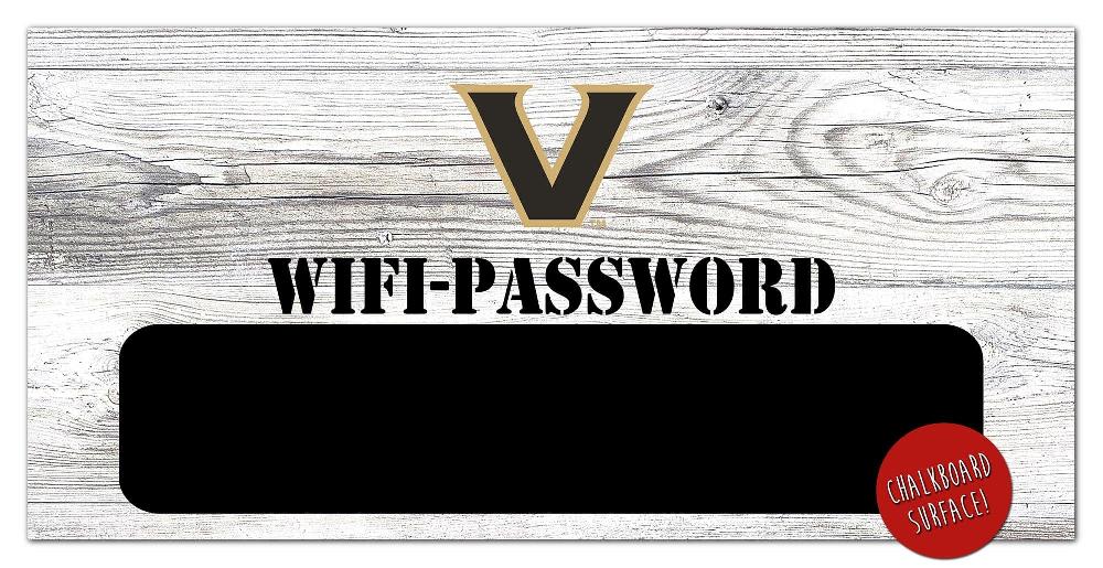 fan creations Vanderbilt University Wifi Password 6x12 Sign