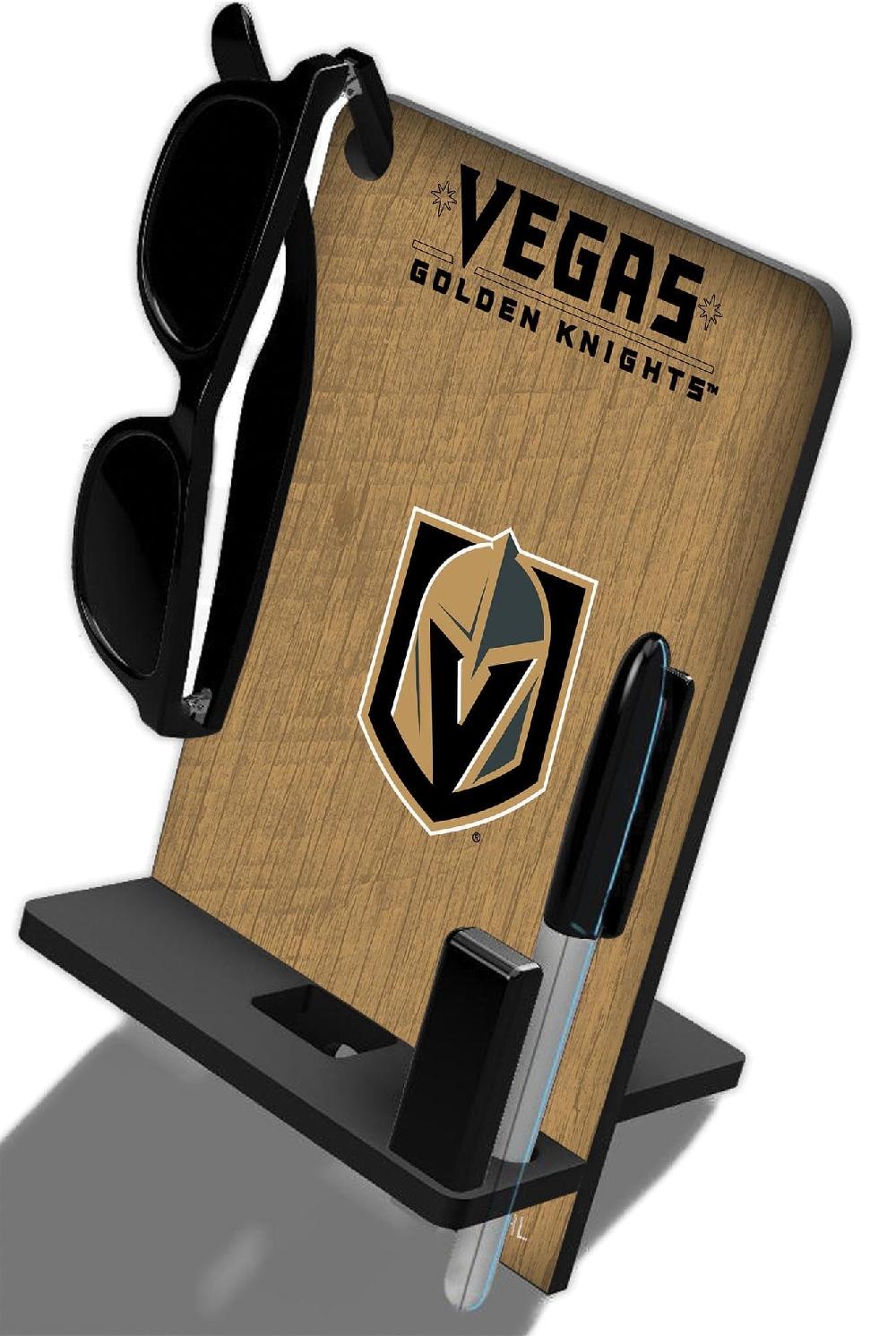 fan creations Vegas Golden Knights 4 In 1 Desktop Phone Stand