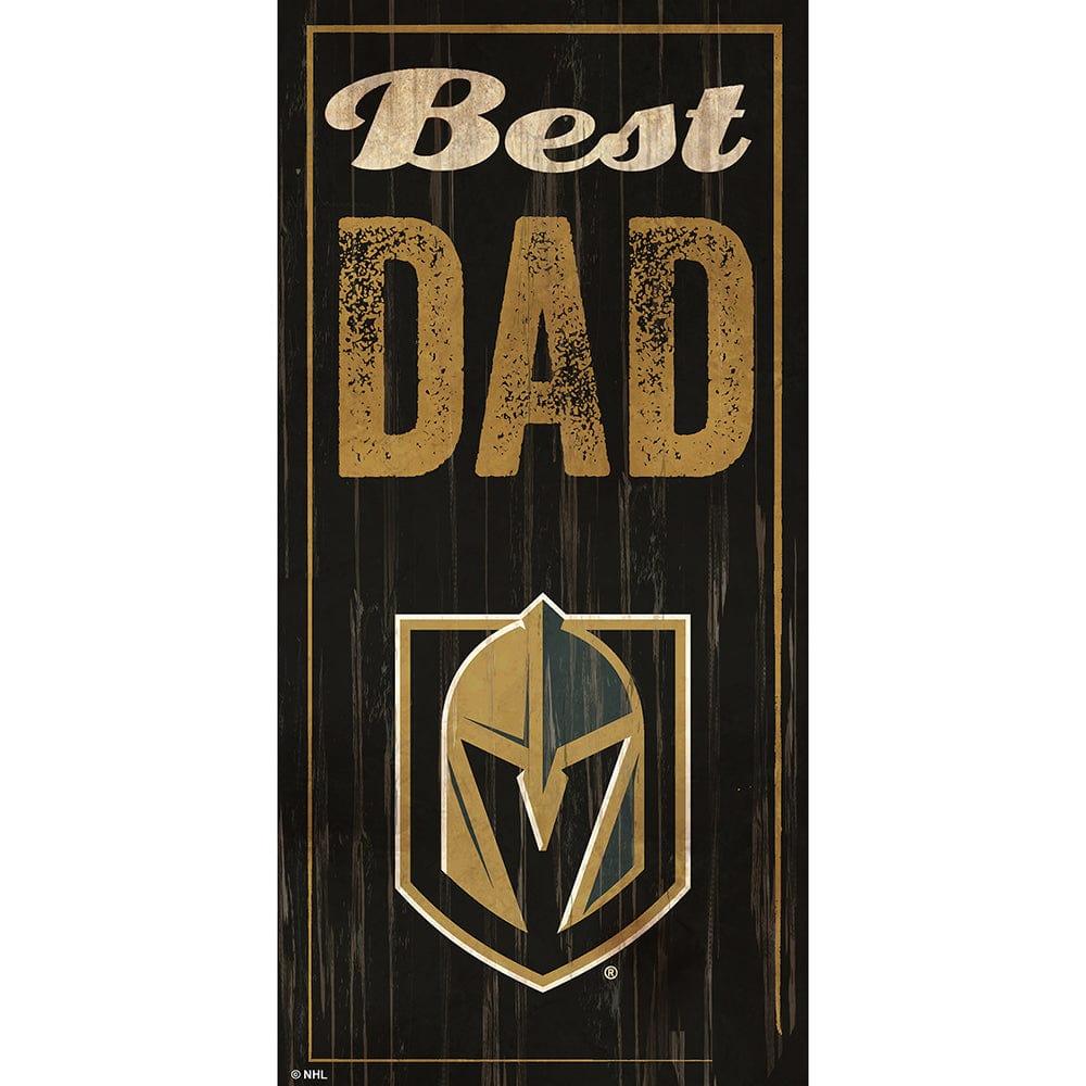 fan creations Vegas Golden Knights Best Dad 6x12 Sign