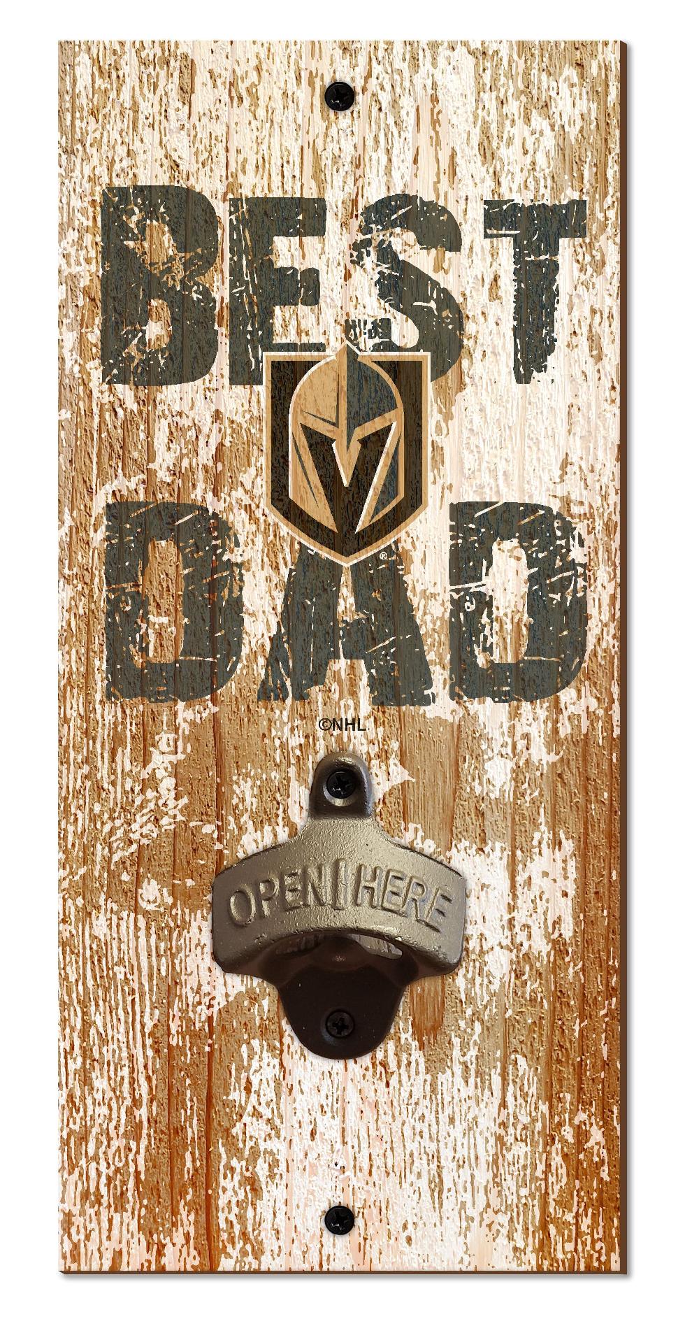 fan creations Vegas Golden Knights Best Dad Bottle Opener