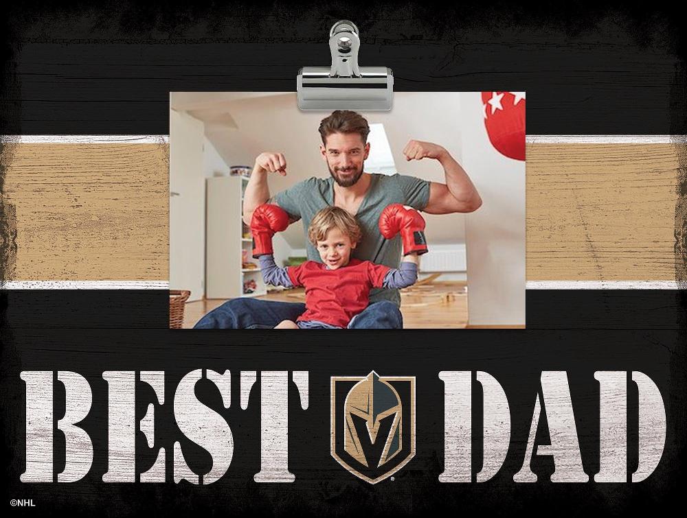 fan creations Vegas Golden Knights Best Dad With Stripe Clip Frame