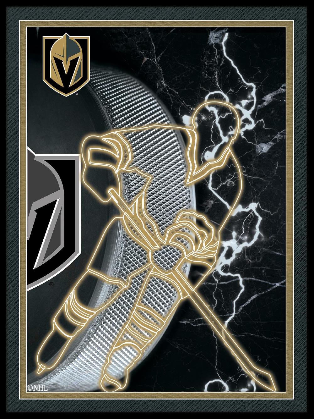 fan creations Vegas Golden Knights Neon Player 12x16