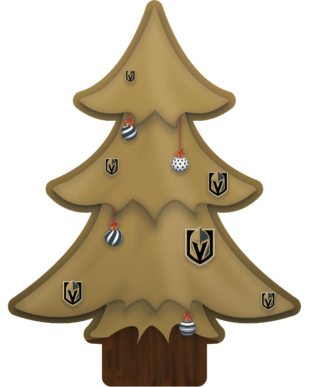 fan creations Vegas Golden Knights Team Color Desktop Tree 12in