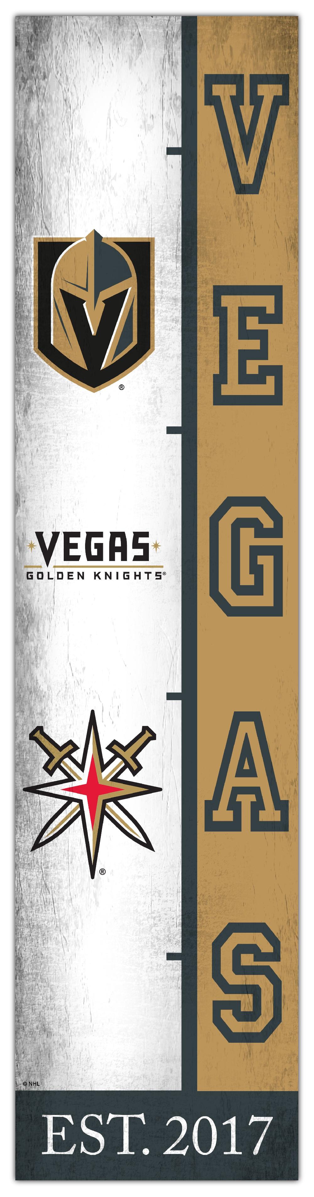 fan creations Vegas Golden Knights Team Logo Progression 6x24
