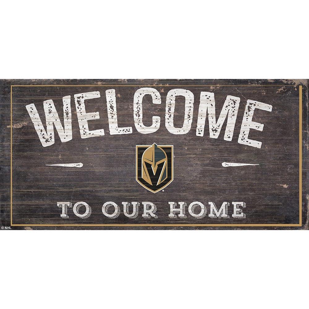 fan creations Vegas Golden Knights Welcome Distressed 6x12