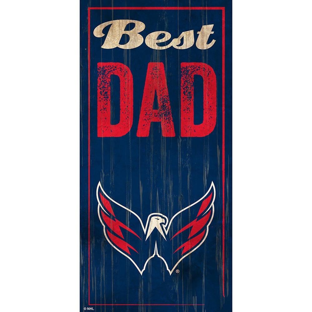 fan creations Washington Capitals Best Dad 6x12 Sign