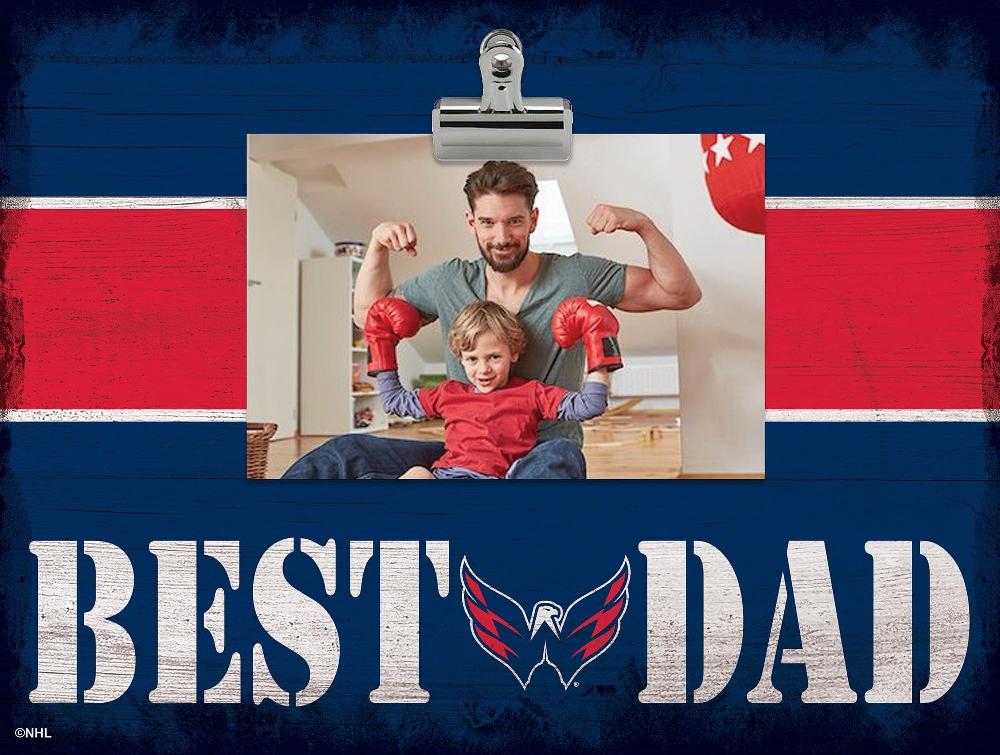 fan creations Washington Capitals Best Dad With Stripe Clip Frame