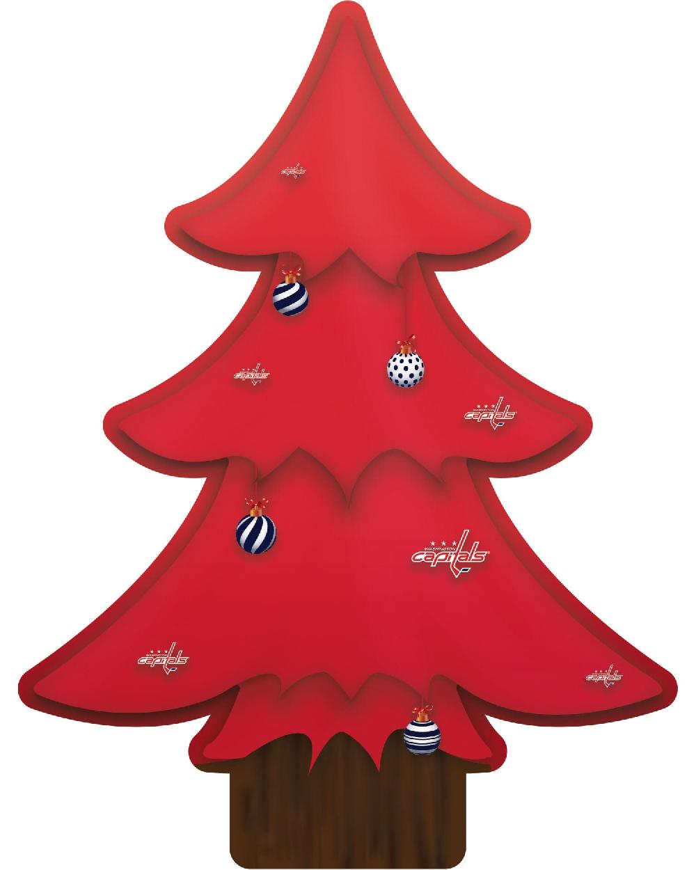 fan creations Washington Capitals Team Color Desktop Tree 12in