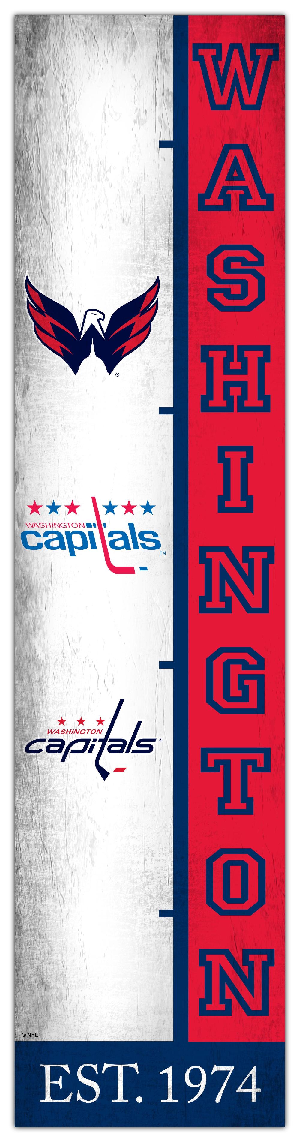 fan creations Washington Capitals Team Logo Progression 6x24