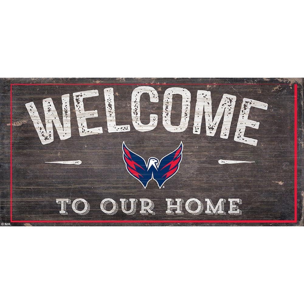 fan creations Washington Capitals Welcome Distressed 6x12