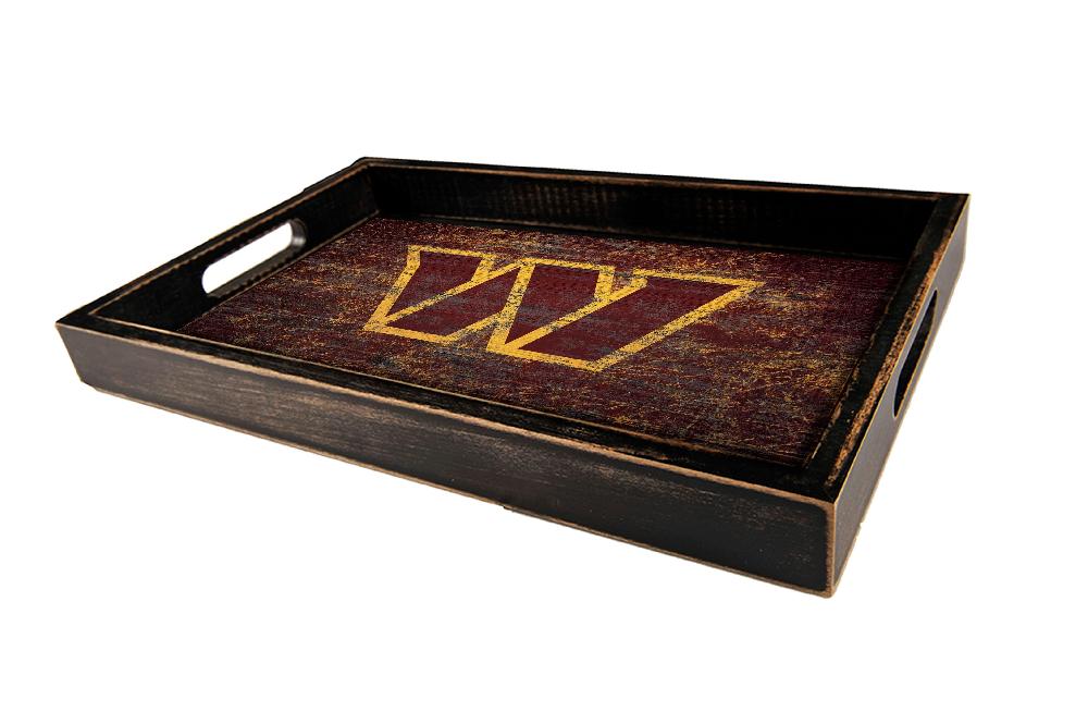 fan creations Washington Commanders Distressed Team Tray With Team Colors