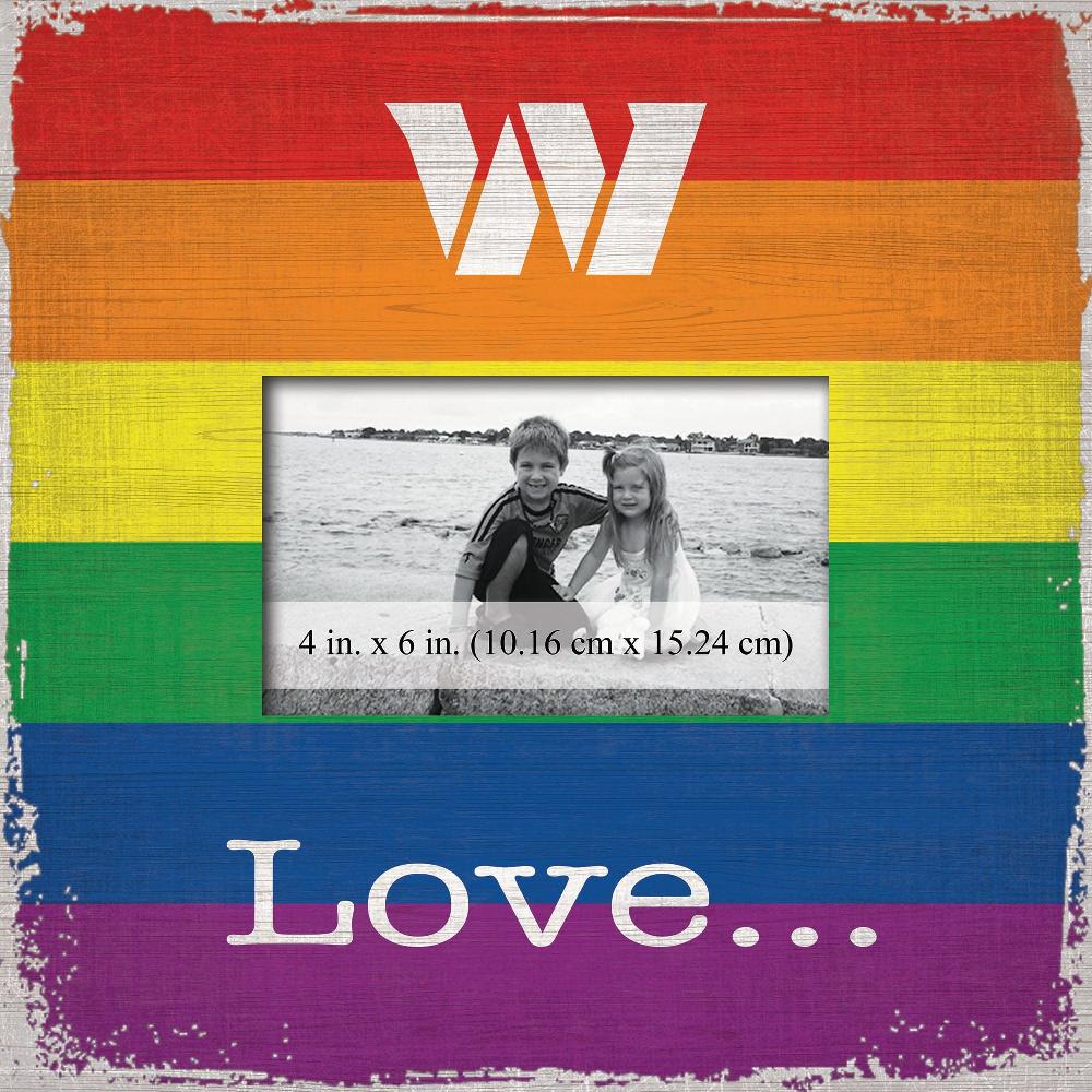 fan creations Washington Commanders Love Pride 10x10 Frame