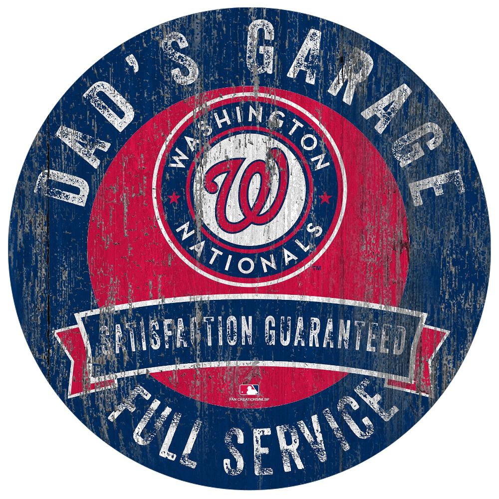 fan creations Washington Nationals Dad's Garage Sign