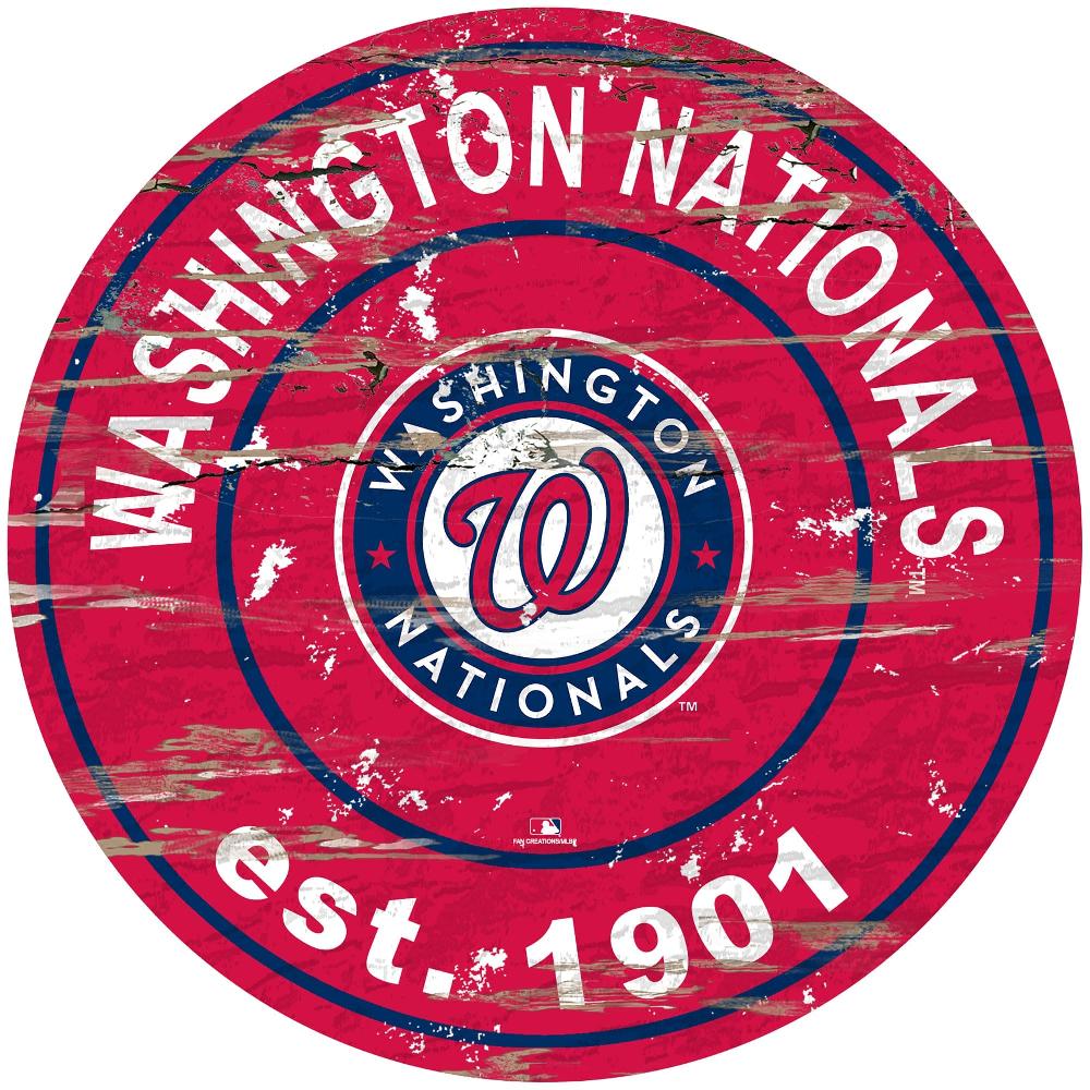 fan creations Washington Nationals Distressed 24" Circle