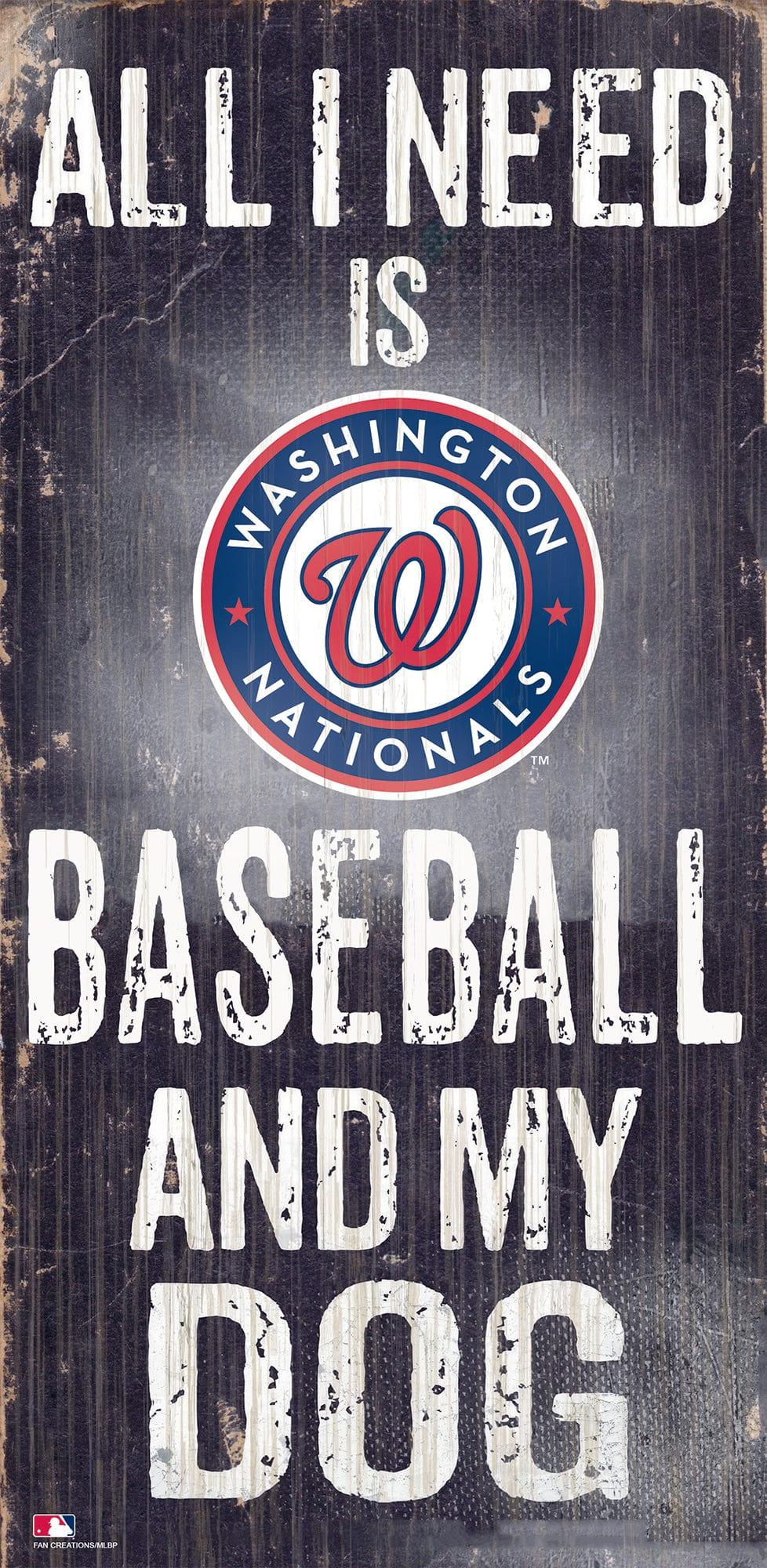fan creations Washington Nationals My Dog 6x12 Sign