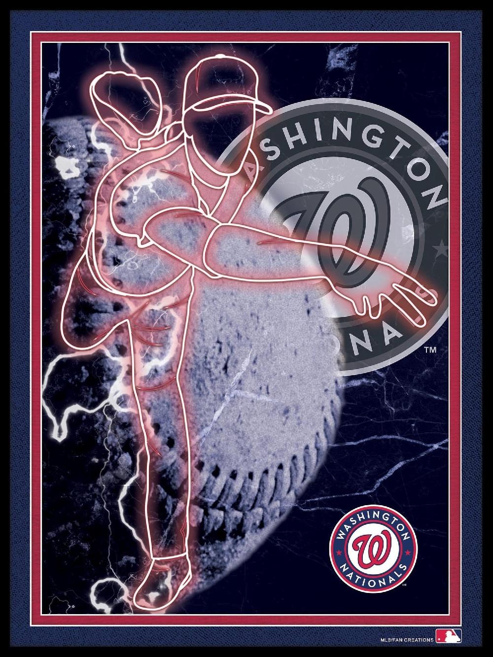 fan creations Washington Nationals Neon Player 12x16