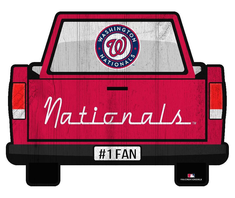 fan creations Washington Nationals Slogan Truck Back Vintage 12in