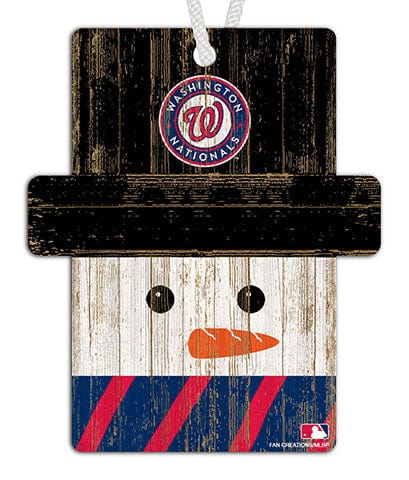 fan creations Washington Nationals Snowman Ornament