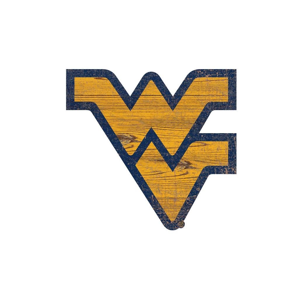 fan creations West Virginia Distressed Logo Cutout Sign
