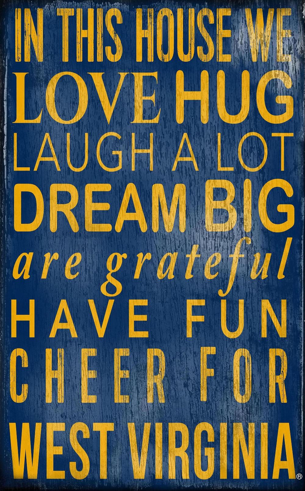 fan creations West Virginia In This House 11x19 Sign