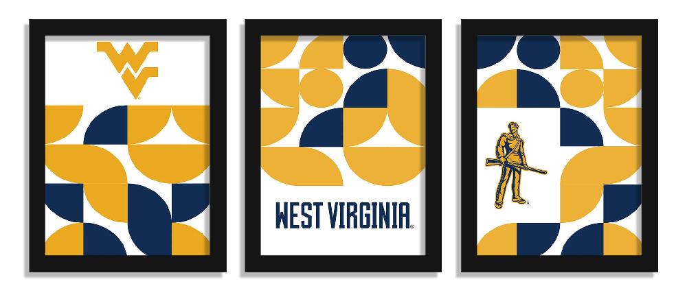 fan creations West Virginia Minimalist Color Pop 12x16 (set of 3)