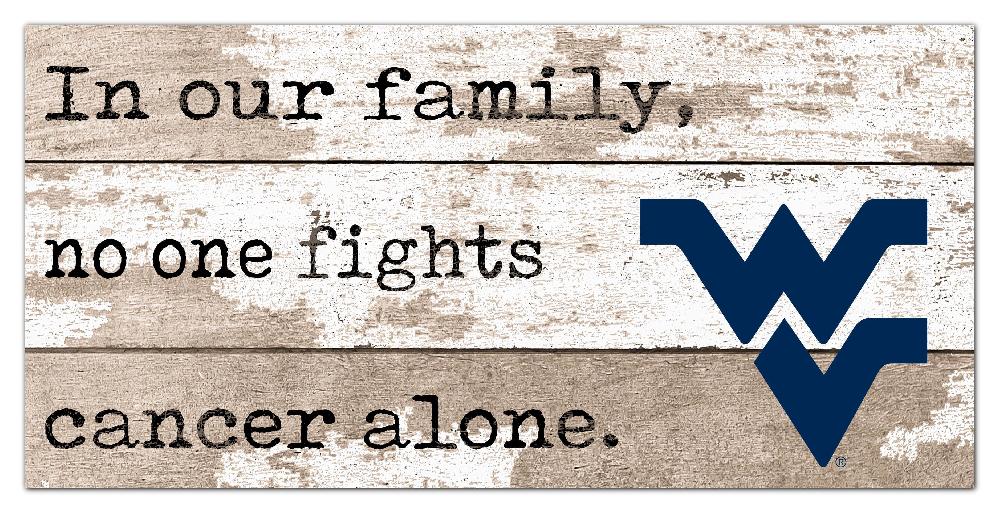 fan creations West Virginia No One Fights Alone 6x12