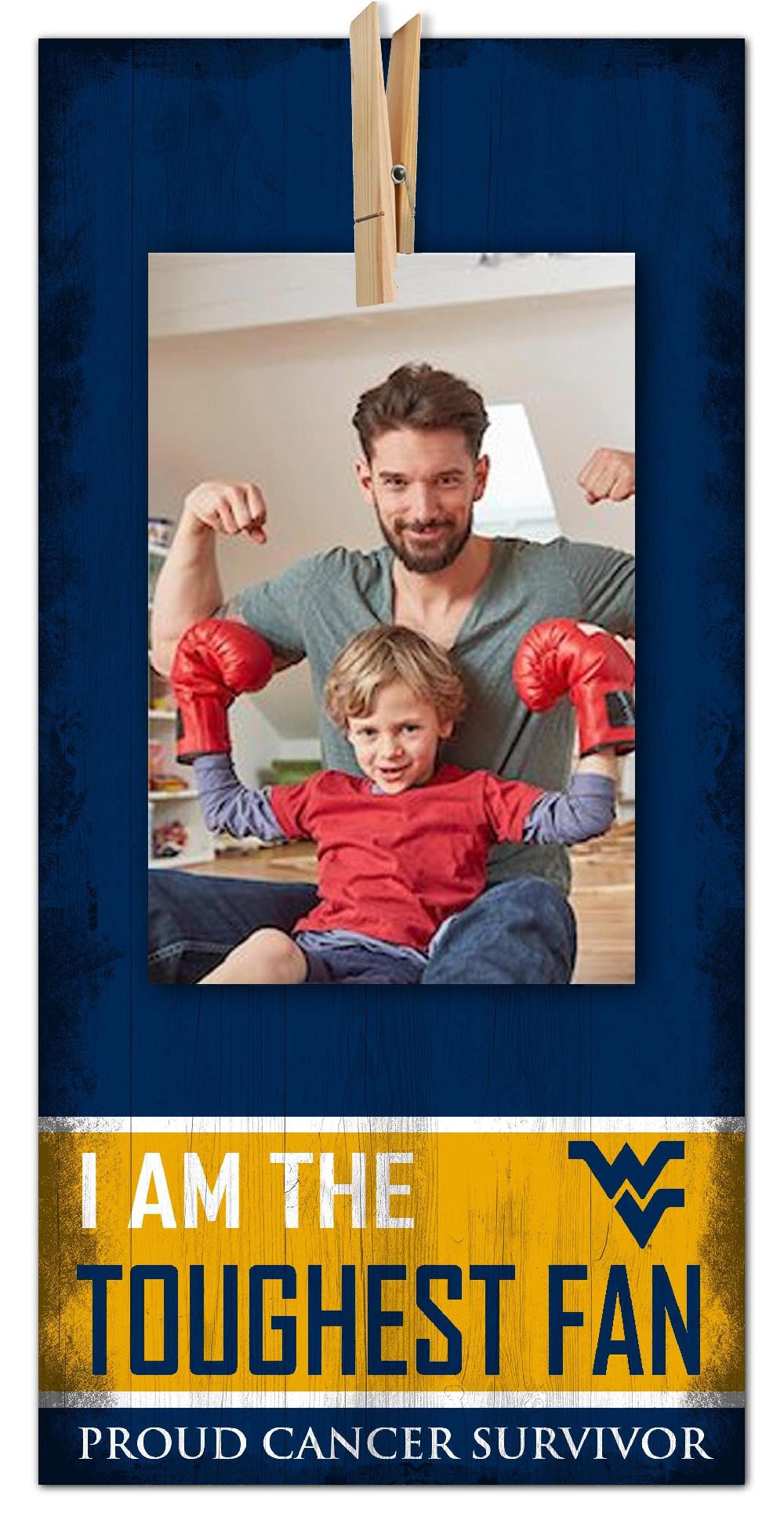 fan creations West Virginia Toughest Fan Clothespin 6x12