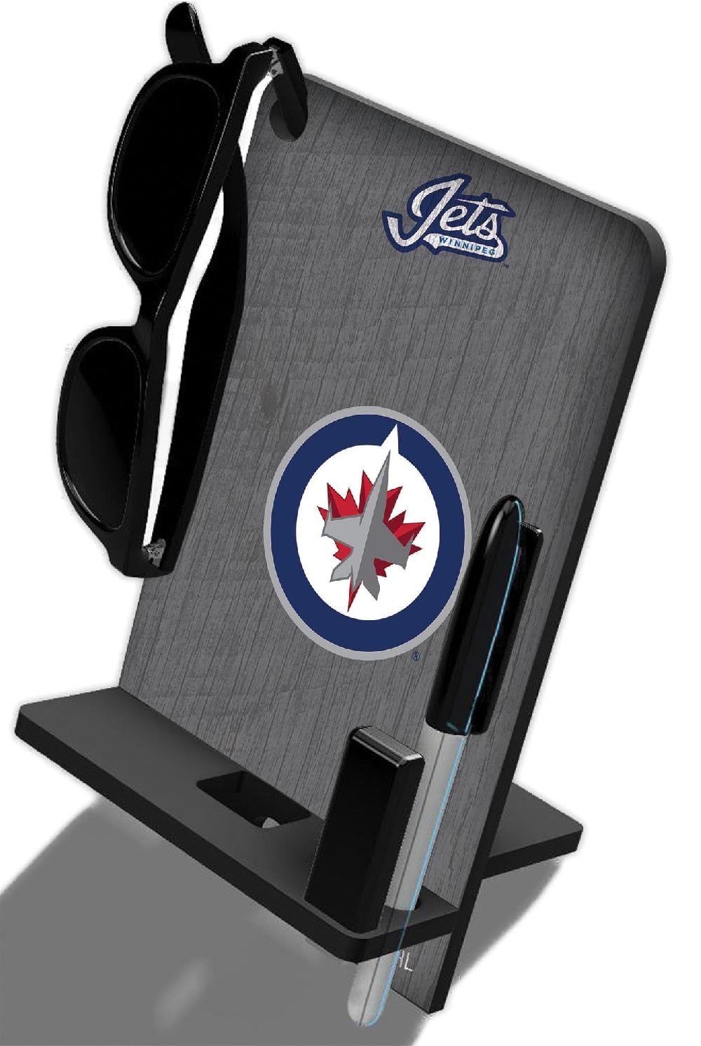fan creations Winnipeg Jets 4 In 1 Desktop Phone Stand